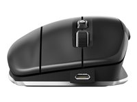 3Dconnexion CadMouse Compact Wireless - Souris - ergonomique - pour droitiers - optique - 7 boutons - sans fil, filaire - Bluetooth, 2.4 GHz - récepteur sans fil USB 3DX-700082