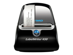 DYMO LabelWriter 450 - Imprimante d'étiquettes - papier thermique - rouleau (6,2 cm) - 600 x 300 ppp - jusqu'à 51 étiquettes/minute - USB 2.0 - noir / argent S0838770