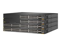 HPE Aruba 6300F - Commutateur - C3 - Géré - 24 x 10/100/1000 (PoE+) + 4 x 50 Gigabit Ethernet SFP56 - flux d'air de l'avant vers l'arrière - Montable sur rack - PoE+ - recommercialisé - Conformité TAA JL666AR