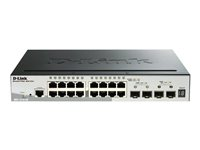D-Link SmartPro DGS-1510-20 - Commutateur - C3 - Géré - 16 x 10/100/1000 + 2 x Gigabit SFP + 2 x 10 Gigabit SFP+ - de bureau, Montable sur rack DGS-1510-20