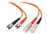 StarTech.com 3m Fiber Optic Cable - Multimode Duplex 62.5/125 - LSZH - ST/SC - OM1 - ST to SC Fiber Patch Cable (FIBSTSC3) - Câble réseau - SC multi-mode (M) pour ST multi-mode (M) - 3 m - fibre optique - 62,5 / 125 microns - pour P/N: US100A20FXSC, US100A20SFP, US1GA30SFP, US1GA30SXSC, US1GC30SFP FIBSTSC3