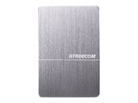 Freecom mHDD Slim - Disque dur - 2 To - externe (portable) - 2.5" - USB 3.0 - 5400 tours/min - gris 56380
