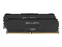 Ballistix - DDR4 - kit - 64 Go: 2 x 32 Go - DIMM 288 broches - 3200 MHz / PC4-25600 - CL16 - 1.35 V - mémoire sans tampon - non ECC - noir BL2K32G32C16U4B