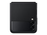 Samsung EF-VF711 - Coque de protection pour téléphone portable - cuir - noir - pour Galaxy Z Flip3 5G EF-VF711LBEGWW