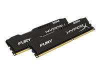 HyperX FURY - DDR4 - 16 Go: 2 x 8 Go - DIMM 288 broches - 2666 MHz / PC4-21300 - CL16 - 1.2 V - mémoire sans tampon - non ECC - noir HX426C16FB2K2/16