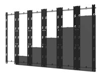 Peerless-AV SEAMLESS Kitted Series DS-LEDUPS-6X6 - Support - modulaire - pour mur vidéo 6x6 LED - cadre en aluminium - noir et argent - montable sur mur - pour Unilumin Upanel0.9S, Upanel1.2S, Upanel1.5S, Upanel1.9S DS-LEDUPS-6X6