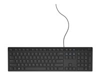 Dell KB216 - Clavier - USB - français (AZERTY) - noir - pour Inspiron 17 5759, 3459; Precision Mobile Workstation 3510, 5510, 7510, 7710; Vostro 3905 580-ADGU