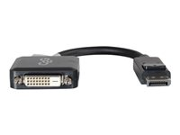 C2G DisplayPort to DVI-D Adapter Converter - Single Link DVI-D Video Adapter M/F - Black - Adaptateur vidéo - DisplayPort (M) pour DVI-D (F) - 20 cm - verrouillé - noir 84321