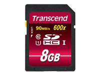 Transcend Ultimate - Carte mémoire flash - 8 Go - UHS Class 1 / Class10 - 133x - SDHC UHS-I TS8GSDHC10U1