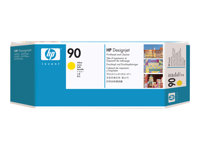 HP 90 - Jaune - tête d'impression avec nettoyeur - pour DesignJet 4000, 4000ps, 4020, 4020ps, 4500, 4500mfp, 4500ps, 4520, 4520 HD-MFP, 4520ps C5057A
