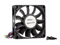 StarTech.com Ventilateur PC à Roulement à Billes - Alimentation TX3 - 70 mm - 1x Molex Fan TX3 Femelle - Ventilateur châssis - 70 mm - noir FAN7X15TX3