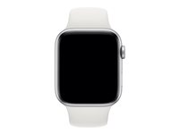 Apple 44mm Sport Band - Bracelet de montre pour montre intelligente - taille S/M & M/L - blanc - pour Watch (42 mm, 44 mm, 45 mm) MTPK2ZM/A