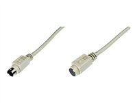 Uniformatic - Rallonge de câble de clavier / souris - PS/2 (M) pour PS/2 (F) - 5 m 12965
