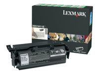 Lexmark - À rendement élevé - noir - original - cartouche de toner LRP - pour Lexmark X651, X652, X654, X656, X658 X651H11E