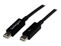 StarTech.com Câble Thunderbolt 3 m - M/M - Câble Thunderbolt - Mini DisplayPort (M) pour Mini DisplayPort (M) - Thunderbolt 2 - 3 m - noir - pour P/N: TB2DOCK4K2DP TBOLTMM3M
