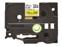 Brother TZe-FX651 - Noir sur jaune - Rouleau (2,4 cm x 8 m) 1 cassette(s) ruban flexible - pour Brother PT-D600; P-Touch PT-3600, D610, D800, E550, P750, P900, P950; P-Touch EDGE PT-P750 TZEFX651