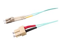 Uniformatic - Câble réseau - SC multi-mode (M) pour LC multi-mode (M) - 10 m - fibre optique - 50 / 125 microns - OM3 - sans halogène - aqua 21226
