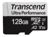 Transcend 340S - Carte mémoire flash - 128 Go - A2 / Video Class V30 / UHS-I U3 / Class10 - micro SDXC TS128GUSD340S