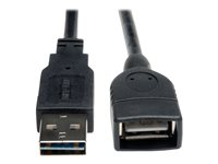 Eaton Tripp Lite Series Universal Reversible USB 2.0 Extension Cable (Reversible A to A M/F), 6 ft. (1.83 m) - Rallonge de câble USB - USB (F) pour USB (M) - USB 2.0 - 1.83 m - moulé - noir UR024-006