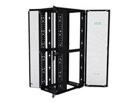 HPE 800mm x 1075mm G2 Kitted Advanced Shock Rack with Side Panels and Baying - Rack - noir - 42U - 19" P9K12A