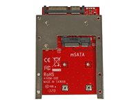 StarTech.com Adaptateur mSATA SSD vers SATA 2,5" - Carte Convertisseur mSATA SSD vers SATA 2,5" - Contrôleur de stockage - 1 Canal - SATA 6Gb/s - SATA 6Gb/s - pour P/N: BRACKET125PT, BRACKET125PTP, SATERASER4, SDOCK1EU3P2, SDOCK4U313, USB31C2SAT3 SAT32MSAT257