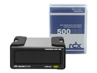 Overland Tandberg RDX QuikStor - Lecteur de disque - cartouche RDX - SuperSpeed USB 3.0 - externe - avec Cartouche 500 Go 8863-RDX