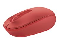 Microsoft Wireless Mobile Mouse 1850 - Souris - droitiers et gauchers - optique - 3 boutons - sans fil - 2.4 GHz - récepteur sans fil USB - rouge flamme U7Z-00034