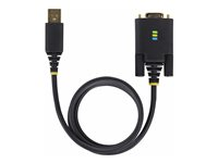 StarTech.com 10ft (3m) USB to Null Modem Serial Adapter Cable, Interchangeable DB9 Screws/Nuts, COM Retention, USB-A to RS232, FTDI, Level-4 ESD Protection, Windows/macOS/ChromeOS/Linux - Rugged TPE Construction (1P10FFCN-USB-SERIAL) - Câble USB / série - USB (M) pour DB-9 (M) - 3 m - noir 1P10FFCN-USB-SERIAL