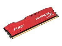 HyperX FURY - DDR3 - module - 4 Go - DIMM 240 broches - 1866 MHz / PC3-14900 - CL10 - 1.5 V - mémoire sans tampon - non ECC - rouge HX318C10FR/4