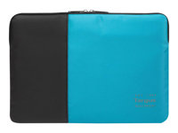 Targus Pulse Sleeve - Housse d'ordinateur portable - 14" - noir, bleu atoll TSS94802EU