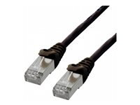 MCL - Cordon de raccordement - RJ-45 (M) pour RJ-45 (M) - 20 m - paire torsadée écrantée (F/UTP) - CAT 6 - sans crochet, bloqué - noir FTP6-20M/N