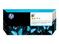 HP 81 - 13 ml - jaune - tête d'impression avec nettoyeur - pour DesignJet 5000, 5000ps, 5000ps uv, 5000uv, 5500, 5500 uv, 5500mfp, 5500ps, 5500ps uv C4953A