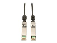 Tripp Lite 2M SFP+ 10Gbase-CU Twinax Passive Copper Cable SFP-H10GB-CU2M Compatible Black 6ft 6' - Câble à attache directe - SFP+ (M) pour SFP+ (M) - 2 m - twinaxial - noir N280-02M-BK