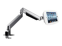 Compulocks Space Reach iPad 12.9" Counter Top Articulating Arm White - Boîtier - Anti-vol - pour tablette - verrouillable - aluminium - noir - ordinateur de bureau, montrable sur bureau - pour Apple 12.9-inch iPad Pro (1ère génération, 2e génération) 660REACH290SENW