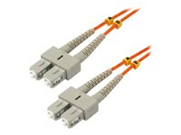 MCL Samar - Câble réseau - SC multi-mode (M) pour SC multi-mode (M) - 2 m - fibre optique - 62,5 / 125 microns - sans halogène FJOM1/SCSC-2M