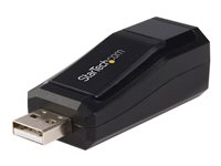 StarTech.com Adaptateur Réseau Compact USB 2.0 vers 1 Port Ethernet 10/100 - Adaptateur réseau - USB 2.0 - 10/100 Ethernet - noir USB2106S
