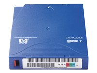HPE Ultrium Custom Labeled Data Cartridge - 20 x LTO Ultrium 1 - 100 Go / 200 Go - étiqueté par code à barres - bleu - pour SureStore Tape Autoloader 1/9; SureStore Tape Library 10/180, 20/700, 6/140 C7971AL