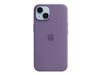 Apple - Coque de protection pour téléphone portable - compatibilité avec MagSafe - silicone - iris - pour iPhone 14 MQUA3ZM/A