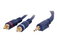 C2G Velocity - Câble audio - RCA mâle pour mini-phone stereo 3.5 mm mâle - 7 m - blindé 80277