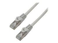 MCL Eco - Cordon de raccordement - RJ-45 (M) pour RJ-45 (M) - 10 m - paire torsadée écrantée (F/UTP) - CAT 6 - moulé, sans crochet, bloqué - gris FTP6-10M