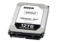 HGST Ultrastar HE12 HUH721212ALE601 - Disque dur - chiffré - 12 To - interne - 3.5" - SATA 6Gb/s - 7200 tours/min - mémoire tampon : 256 Mo - Self-Encrypting Drive (SED), TCG Encryption, Bulk Data Encryption (BDE) 0F30145