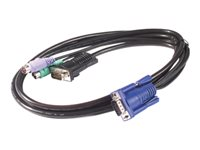 APC - Câble clavier / vidéo / souris (KVM) - HD-15 (M) pour PS/2, HD-15 (M) - 1.83 m AP5250