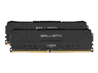 Ballistix - DDR4 - kit - 32 Go: 2 x 16 Go - DIMM 288 broches - 2666 MHz / PC4-21300 - CL16 - 1.2 V - mémoire sans tampon - non ECC - noir BL2K16G26C16U4B