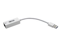 Tripp Lite USB 3.0 SuperSpeed to Gigabit Ethernet NIC Network Adapter RJ45 10/100/1000 White - Adaptateur réseau - USB 3.0 - Gigabit Ethernet - blanc U336-000-GBW