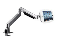 Compulocks Space Reach iPad 9.7" Counter Top Articulating Arm Black - Kit de montage (support de montage pour bureau, double bras articulé, enceinte) - pour tablette - blanc - Interface de montage : 100 x 100 mm - montrable sur bureau 660REACH224SENW
