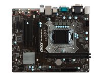 MSI H110M PRO-VDL - Carte-mère - micro ATX - Socket LGA1151 - H110 - USB 3.1 Gen 1 - Gigabit LAN - carte graphique embarquée (unité centrale requise) - audio HD (8 canaux) H110M PRO-VDL