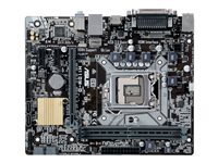 ASUS H110M-D - Carte-mère - micro ATX - Socket LGA1151 - H110 Chipset - USB 3.0 - Gigabit LAN - carte graphique embarquée (unité centrale requise) - audio HD (8 canaux) 90MB0PY0-M0EAY0