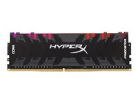 HyperX Predator RGB - DDR4 - kit - 32 Go: 2 x 16 Go - DIMM 288 broches - 3200 MHz / PC4-25600 - CL16 - 1.35 V - mémoire sans tampon - non ECC - noir HX432C16PB3AK2/32