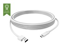 Vision - Câble USB - USB type A (M) pour USB-C (M) - USB 3.0 - 3 A - 3 m - blanc TC 3MUSBCA