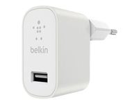 Belkin MIXIT Home Charger - Adaptateur secteur - 2.4 A (USB) - blanc F8M731VFWHT